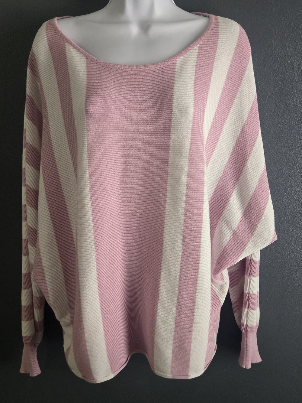Cyrus Striped Knit Coastal Grandma Preppy Soft Girl Sweater XL